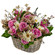 floral arrangement in a basket. Saint Petersburg